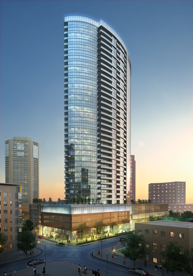 This is a tower that will be built in downtown Minneapolis in the neighborhood of Loring Park