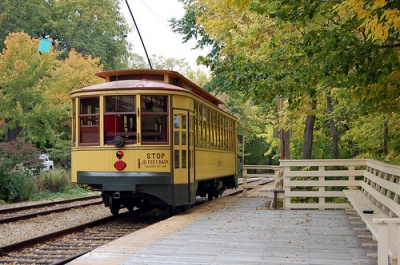 This is one of the famous trolleys in Linden Hills, Minneapolis Minnesota.